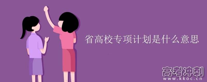 高考专项是什么意思?