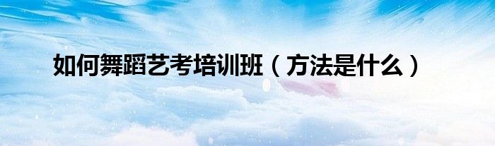 艺考招生进班宣讲_艺考培训招生方案_艺考培训班招生方案